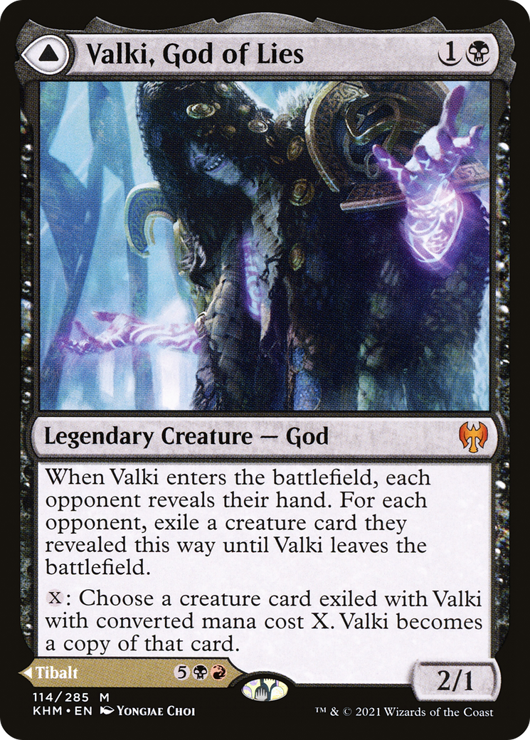 Valki, Dieu des mensonges // Tibalt, imposteur cosmique (KHM-114) - Kaldheim Foil