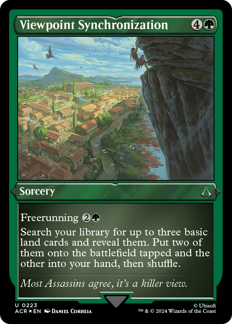 Synchronisation du point de vue (ACR-223) - Feuille gravée Assassin's Creed