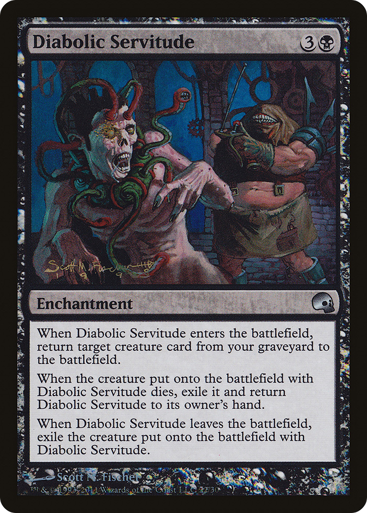 Servitude diabolique (PD3-022) - Série de decks premium : Graveborn Foil