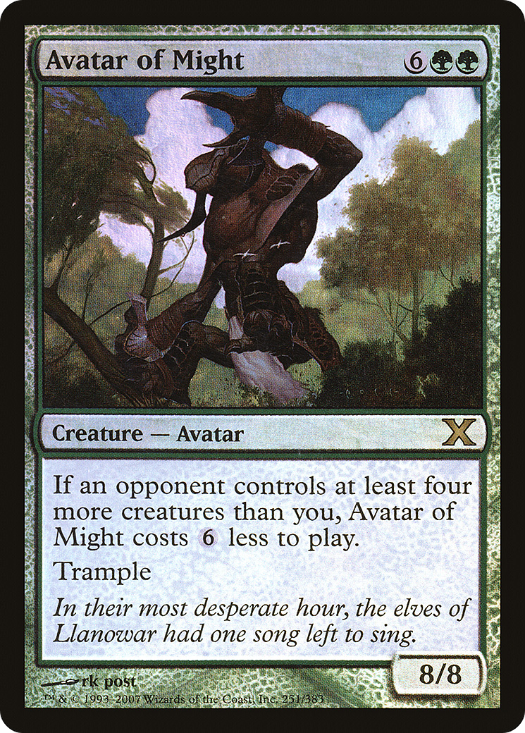 Avatar of Might (10E-251★) - Tenth Edition Foil