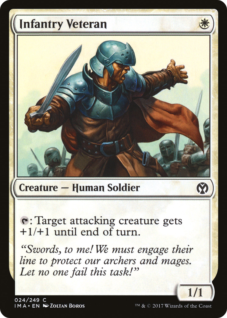 Vétéran d'infanterie (IMA-024) - Iconic Masters Foil