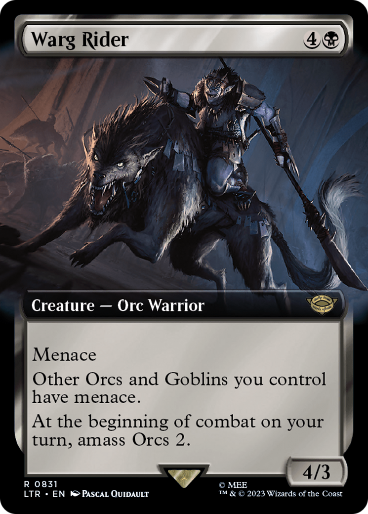 Warg Rider (Extended Art) (LTR-831) - The Lord of the Rings: Tales of Middle-earth: (Extended Art)