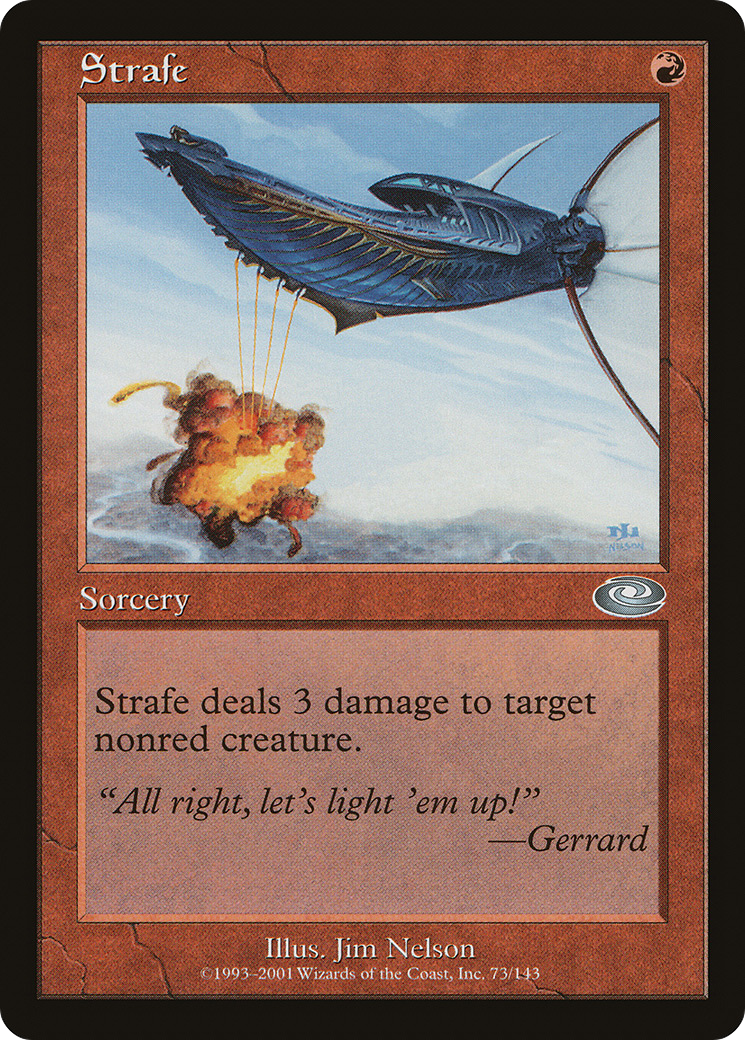 Strafe (PLS-073) - Feuille de changement de plan