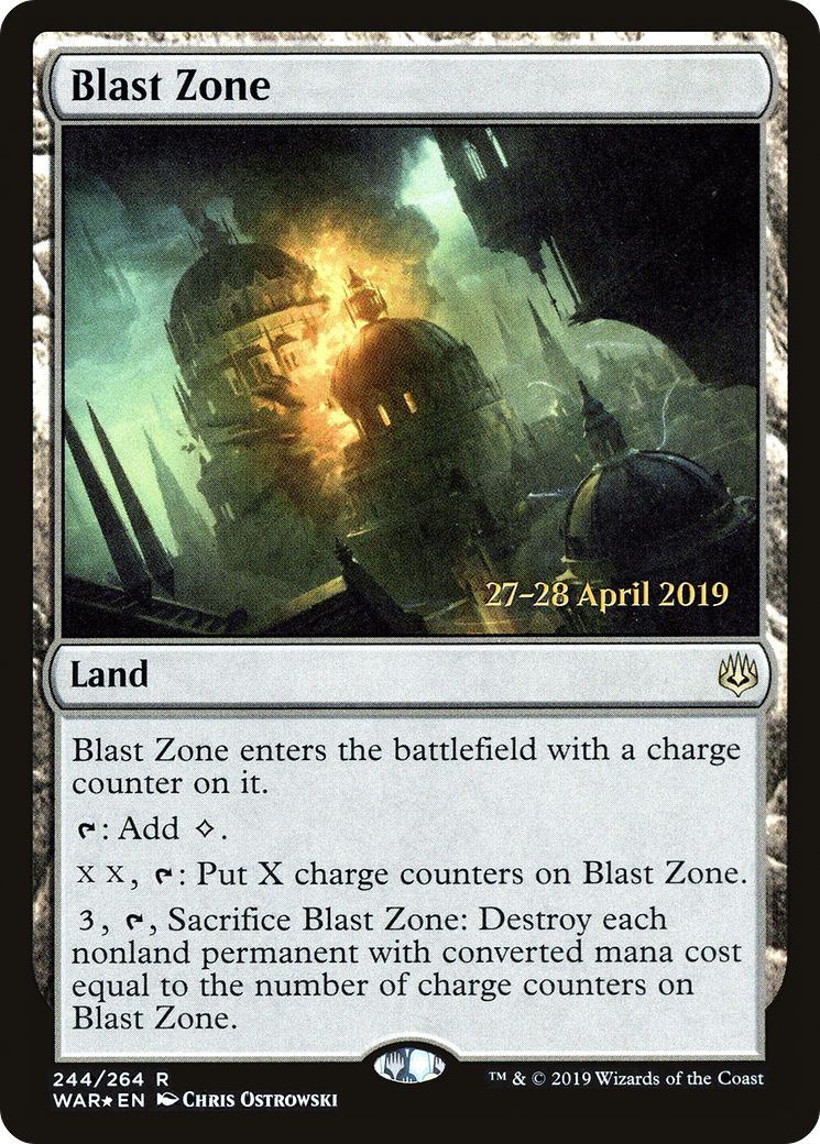 Blast Zone (WAR) (PRE-244) - War of the Spark Promos Foil
