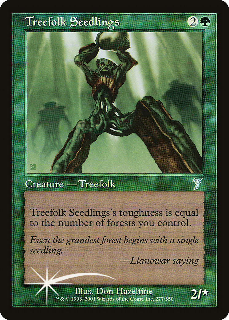 Treefolk Seedlings (7ED-277★) - Seventh Edition Foil