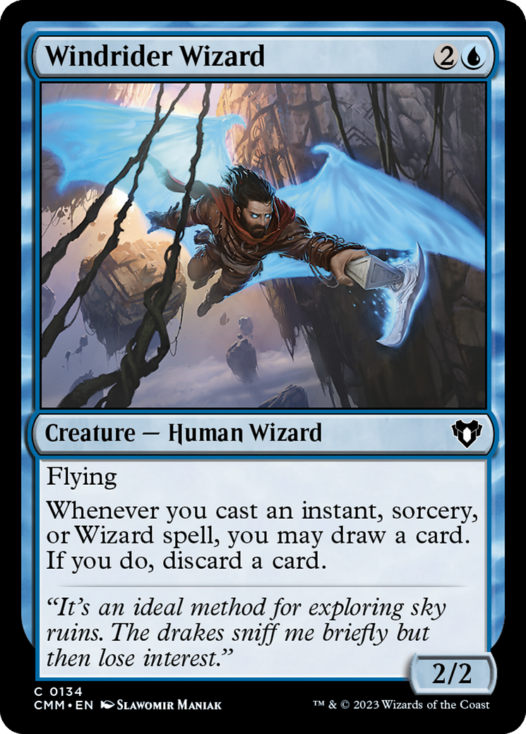Windrider Wizard (CMM-134) - Commander Masters