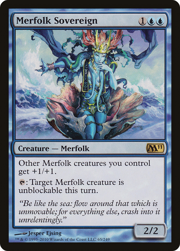 Souverain des Merfolk (M11-065) - Magic 2011 Foil