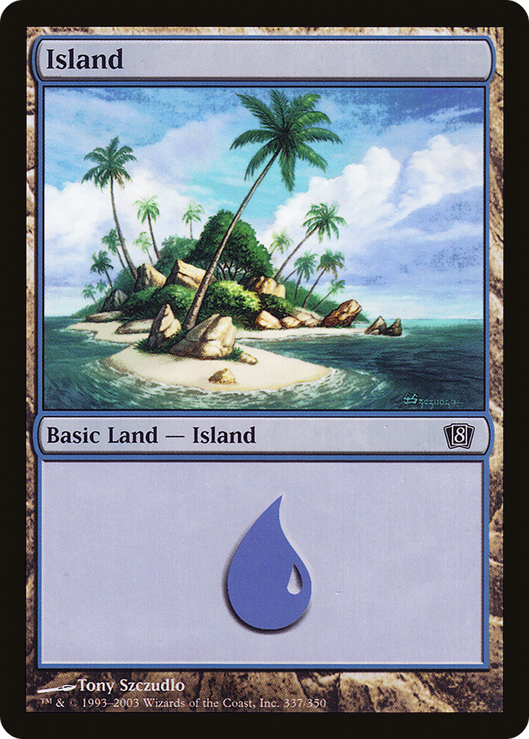 Island (337) (8ED-337★) - Eighth Edition Foil