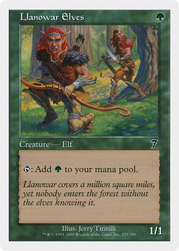 Llanowar Elves (7ED-253) - Seventh Edition