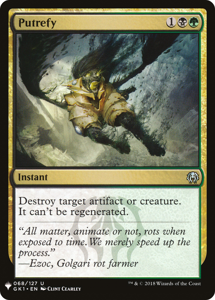 Putrefy (GK1) (LIST-GK1-68) - The List