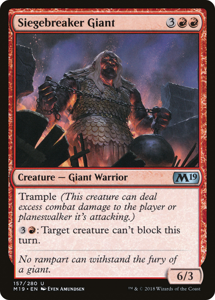 Siegebreaker Giant (M19-157) - Édition de base 2019