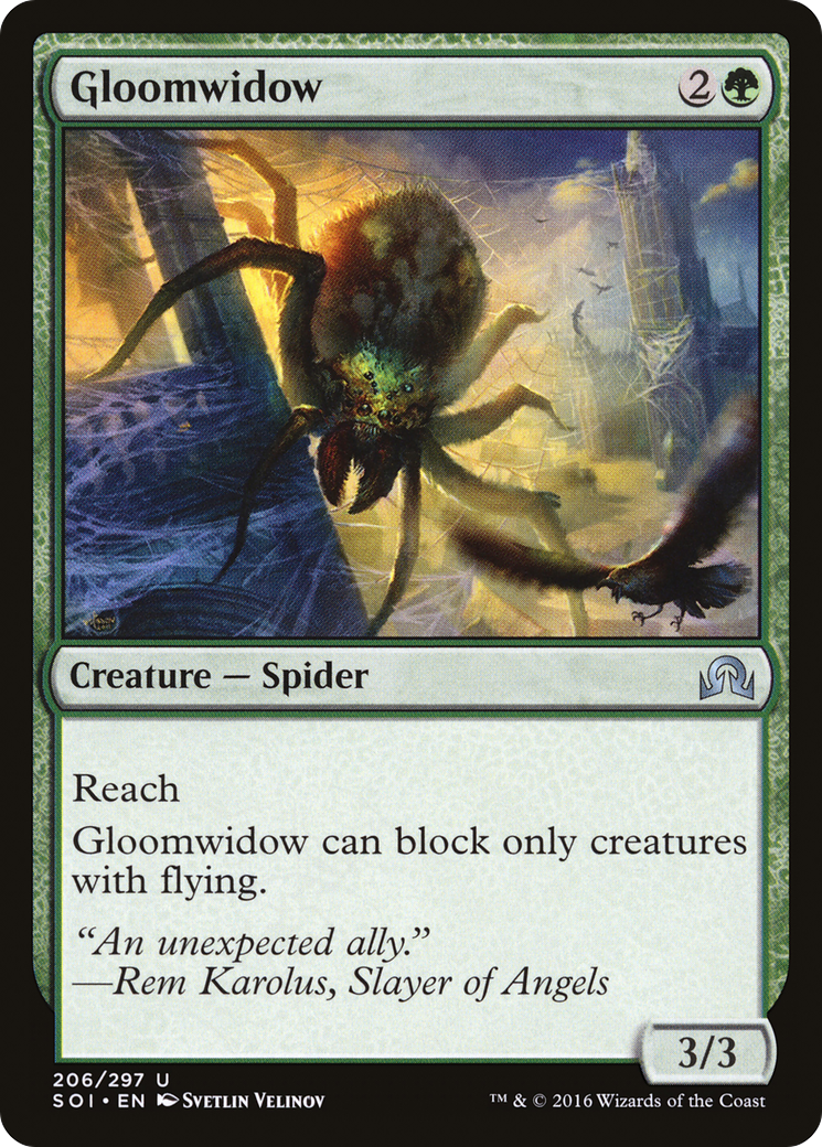 Gloomwidow (SOI-206) - Ombres sur Innistrad (feuille)