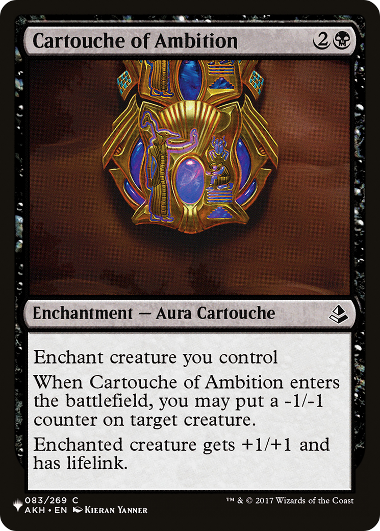 Cartouche of Ambition (PLST-AKH-83) - The List