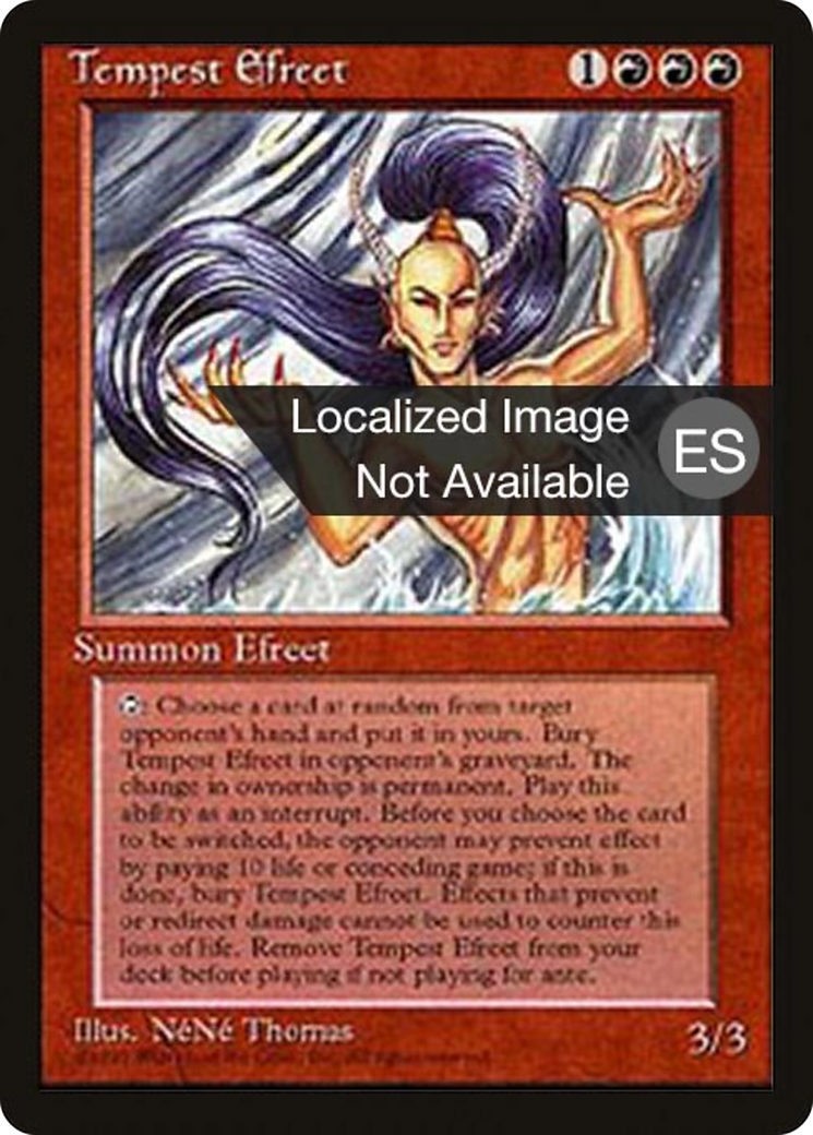 Tempest Efreet (4BB-) - Fourth Edition Foreign Black Border
