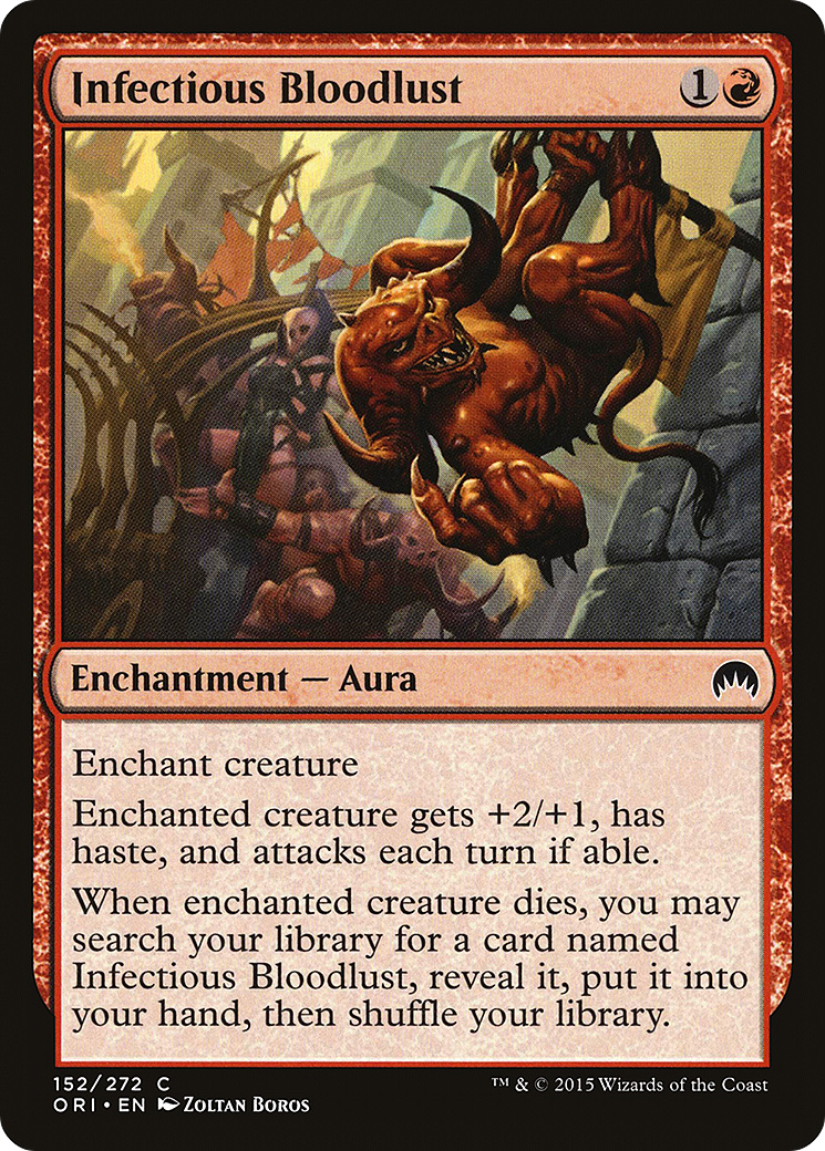 Infectious Bloodlust (ORI-152) - Magic Origins Foil