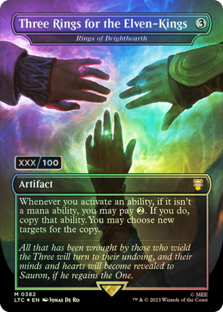 Anneaux de Brighthearth (LTC-382Z) - Contes du commandant de la Terre du Milieu / Trois anneaux pour les rois elfiques (sans bordure)