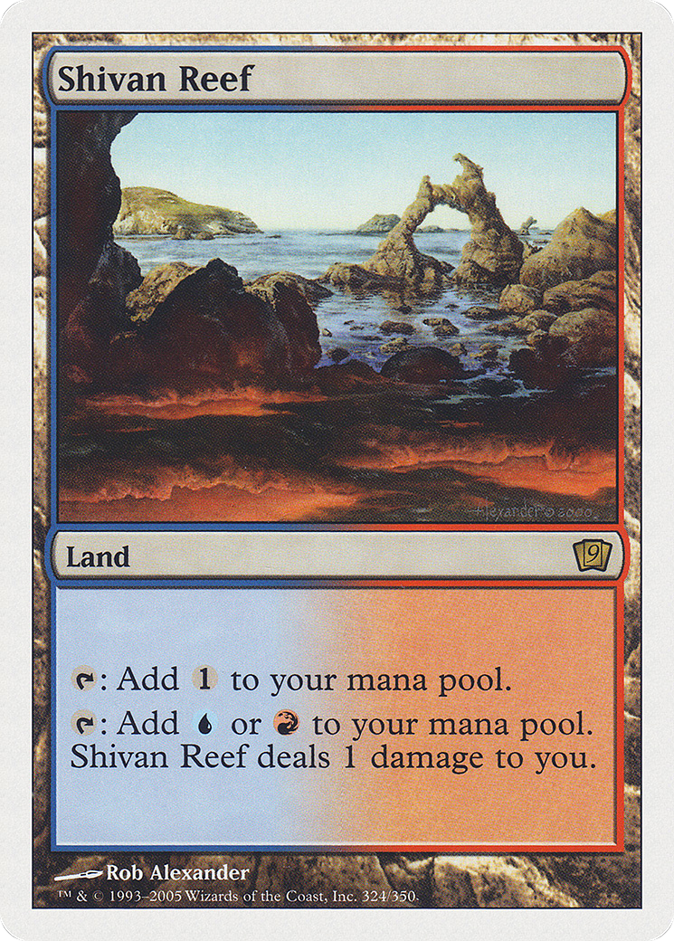 Shivan Reef (9ED-324) - Ninth Edition