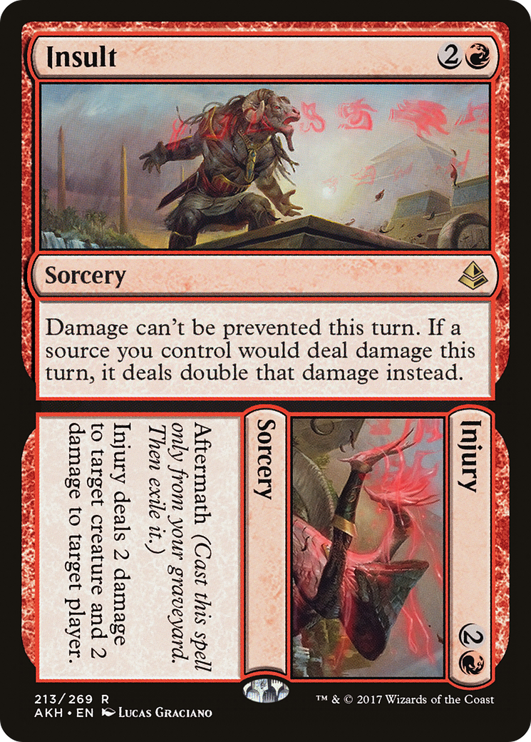 Insulte // Blessure (AKH-213) - Amonkhet Foil