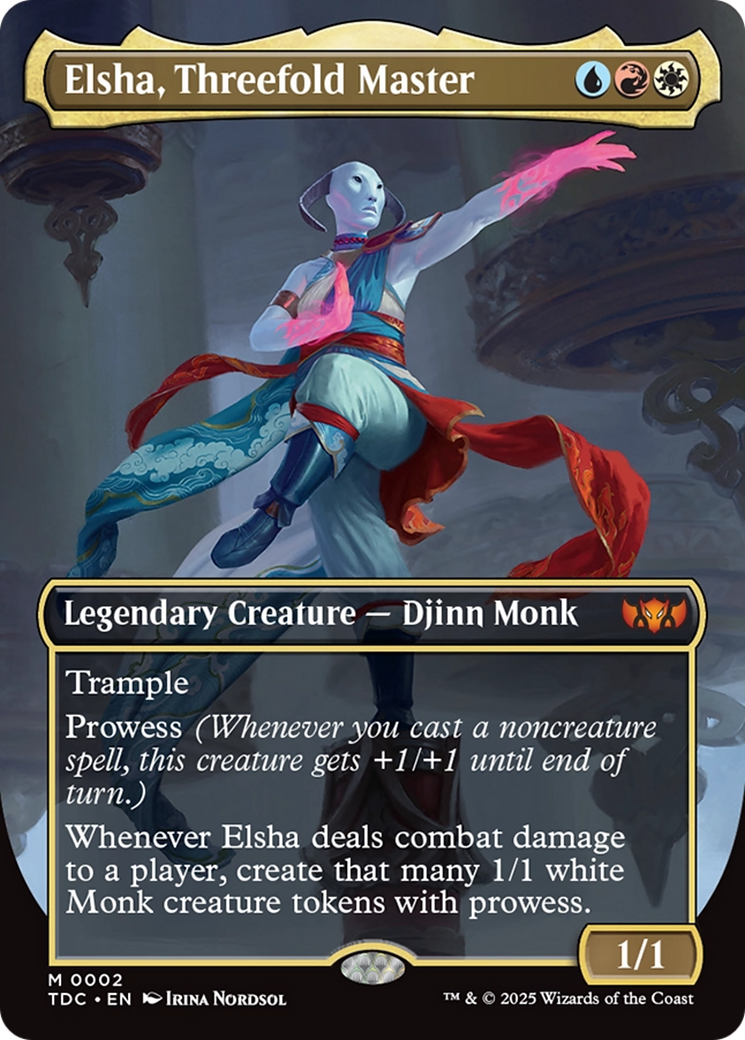 Elsha, Maître Triple (TDC-002) - Tarkir : Commandant de la Tempête de Dragons (Sans Frontière) Foil