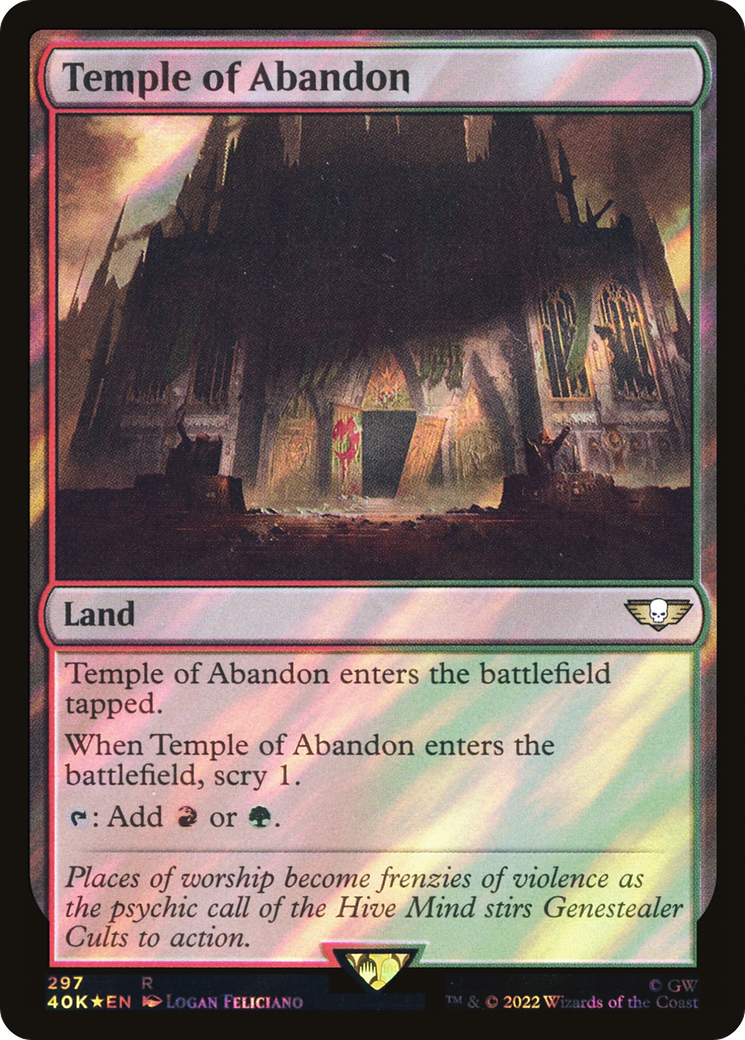 Temple of Abandon (Surge Foil) (40K-297) - Warhammer 40,000 Commander Foil