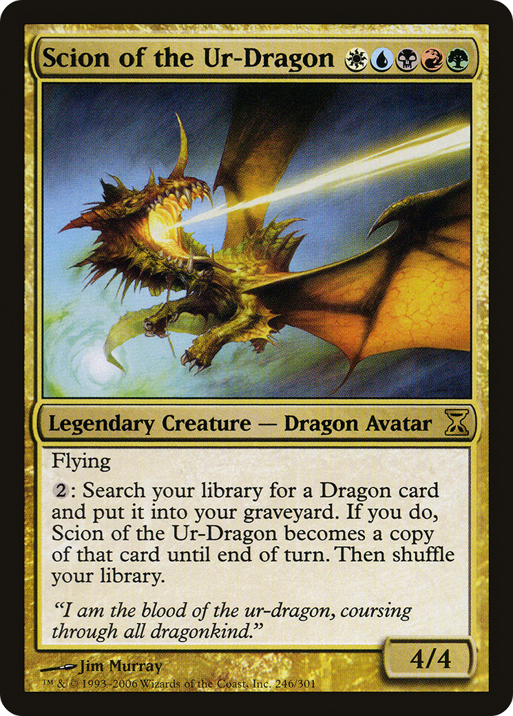 Scion of the Ur-Dragon (TSP-246) - Time Spiral Foil