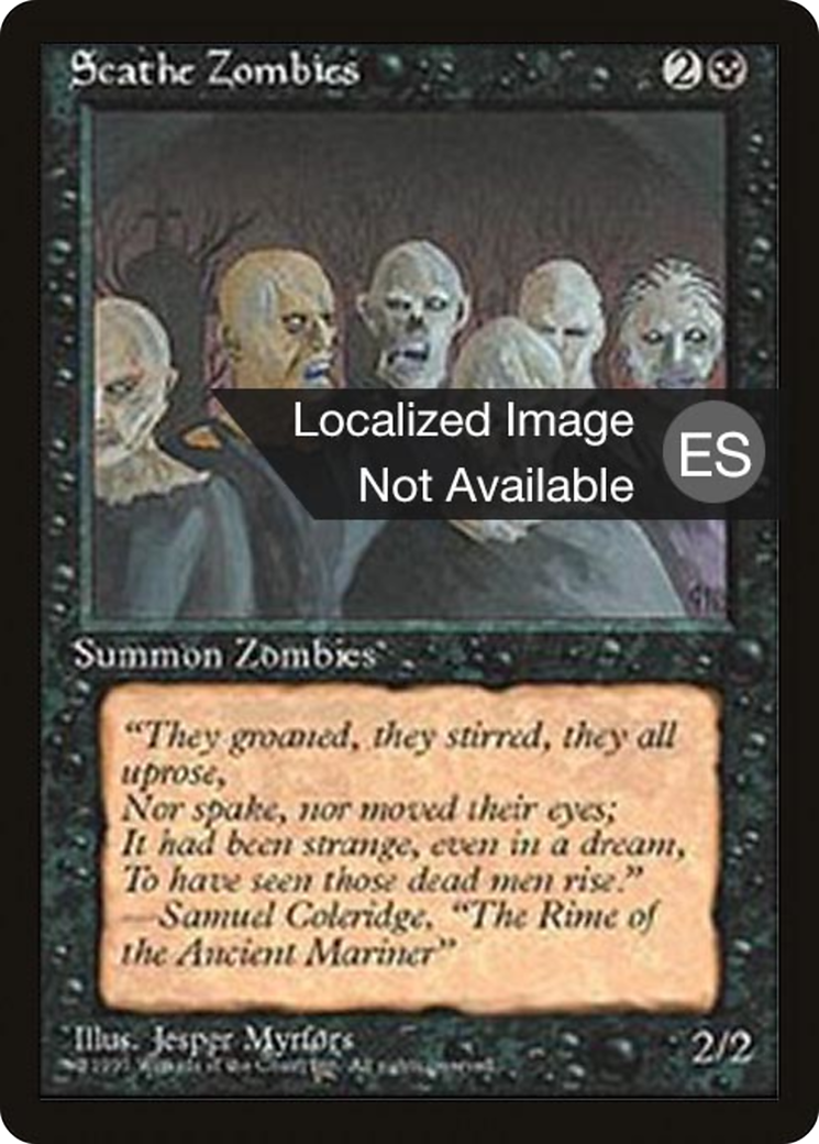 Scathe Zombies (4BB-) - Fourth Edition Foreign Black Border