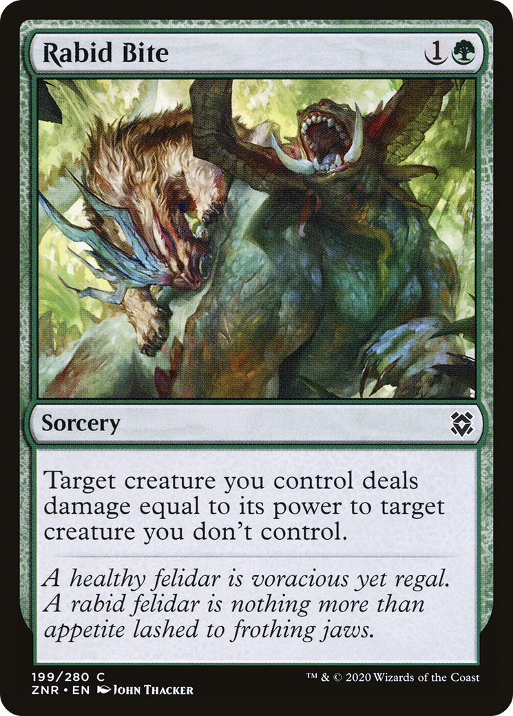 Rabid Bite (ZNR-199) - Zendikar Rising Foil