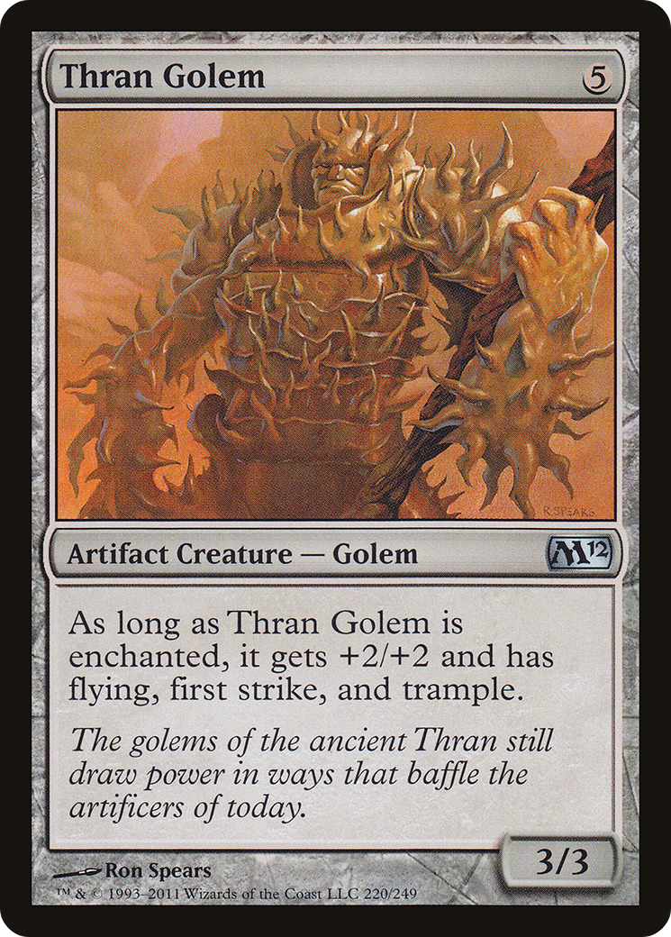 Thran Golem (M12-220) - Magic 2012 Foil