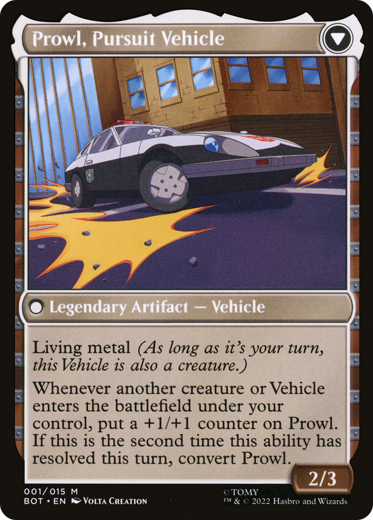 Prowl, stratège stoïque // Prowl, véhicule de poursuite (BOT-001) - Transformers : (convertdfc) Foil