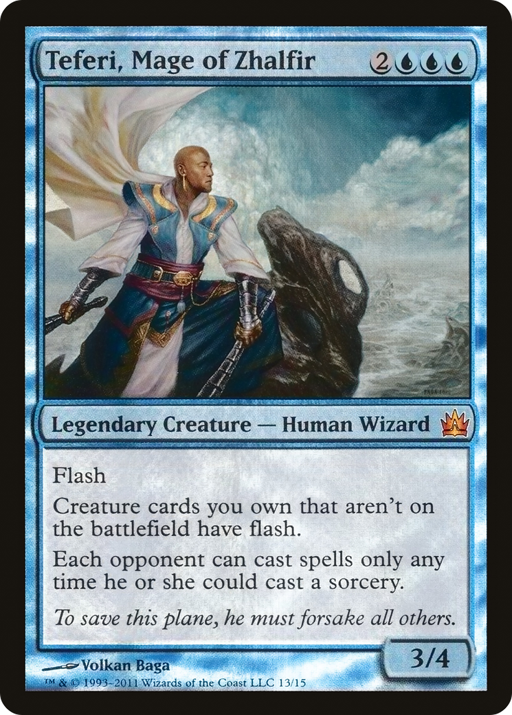 Téfeiri, Mage de Zhalfir (V11-013) - From the Vault : Legends Foil