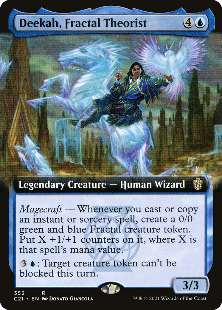 Deekah, théoricienne des fractales (C21-353) - Commander 2021 : (Extended Art)