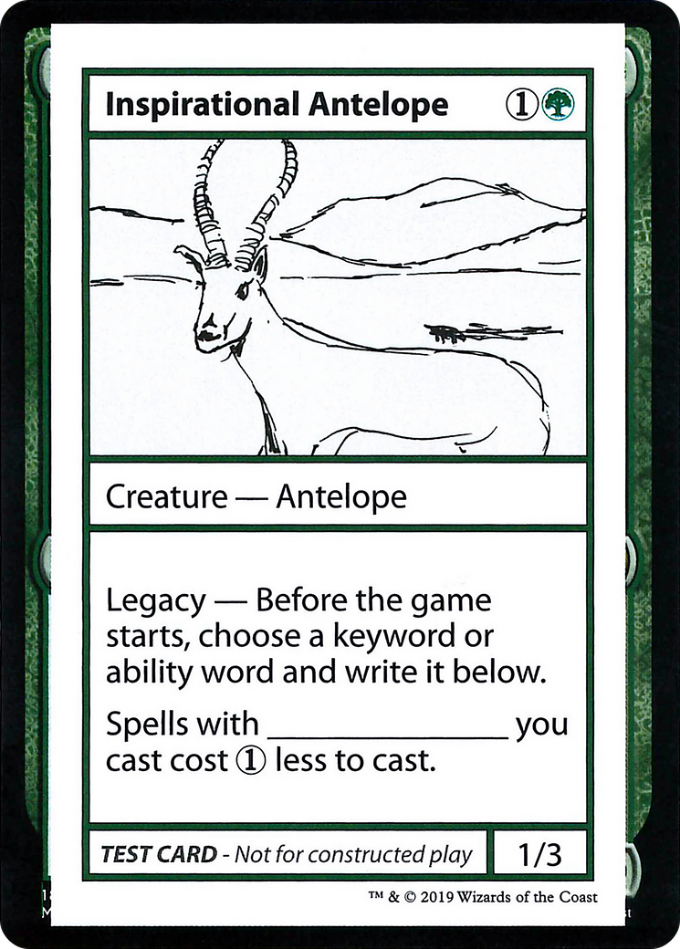 Antilope inspirante (CMB2-078) - Cartes de test Mystery Booster 2021