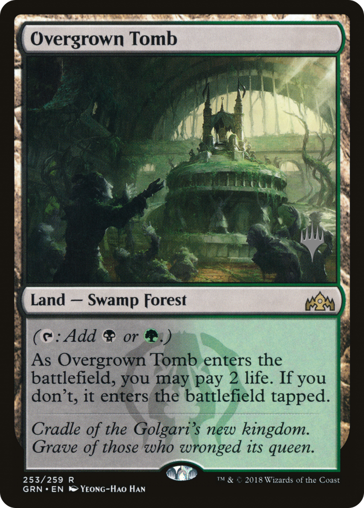Overgrown Tomb (PPELD-253P) - Guilds of Ravnica Promos Foil