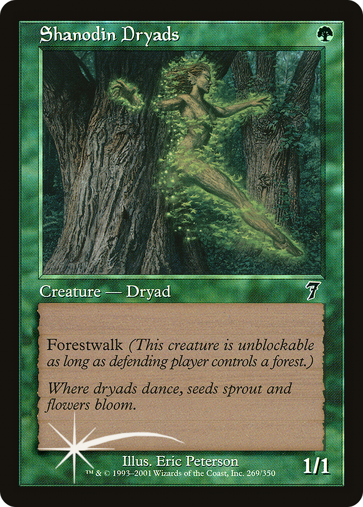 Shanodin Dryads (7ED-269★) - Seventh Edition Foil