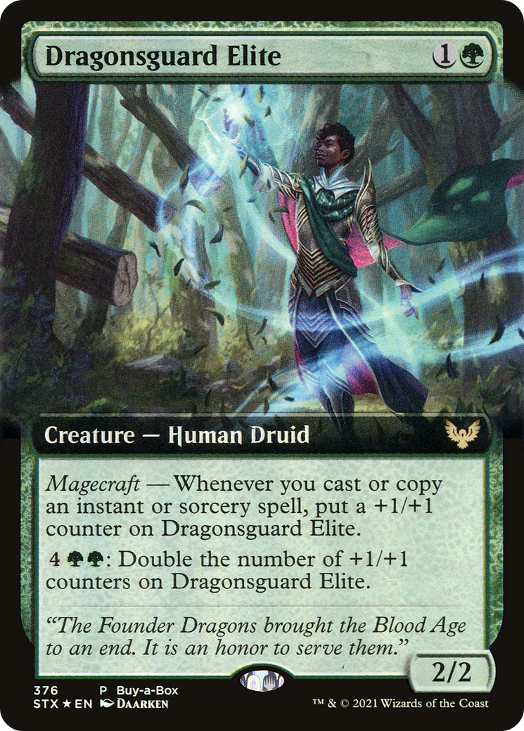 Dragonsguard Elite (BABP-376) - Strixhaven: School of Mages: (Extended Art) Foil