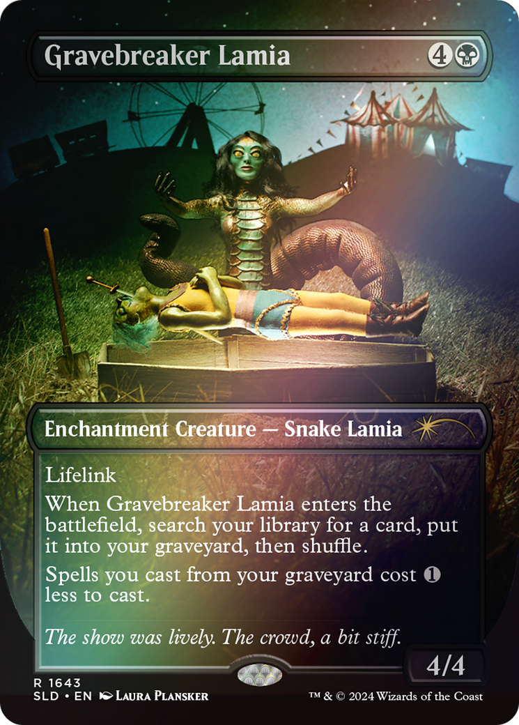 Gravebreaker Lamia (Rainbow Foil) (SLD-1643) - Secret Lair Drop: (enchantment) Foil