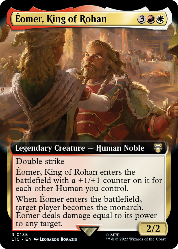 Eomer, King of Rohan (Extended Art) (LTC-135) - Tales of Middle-earth Commander: (Extended Art)