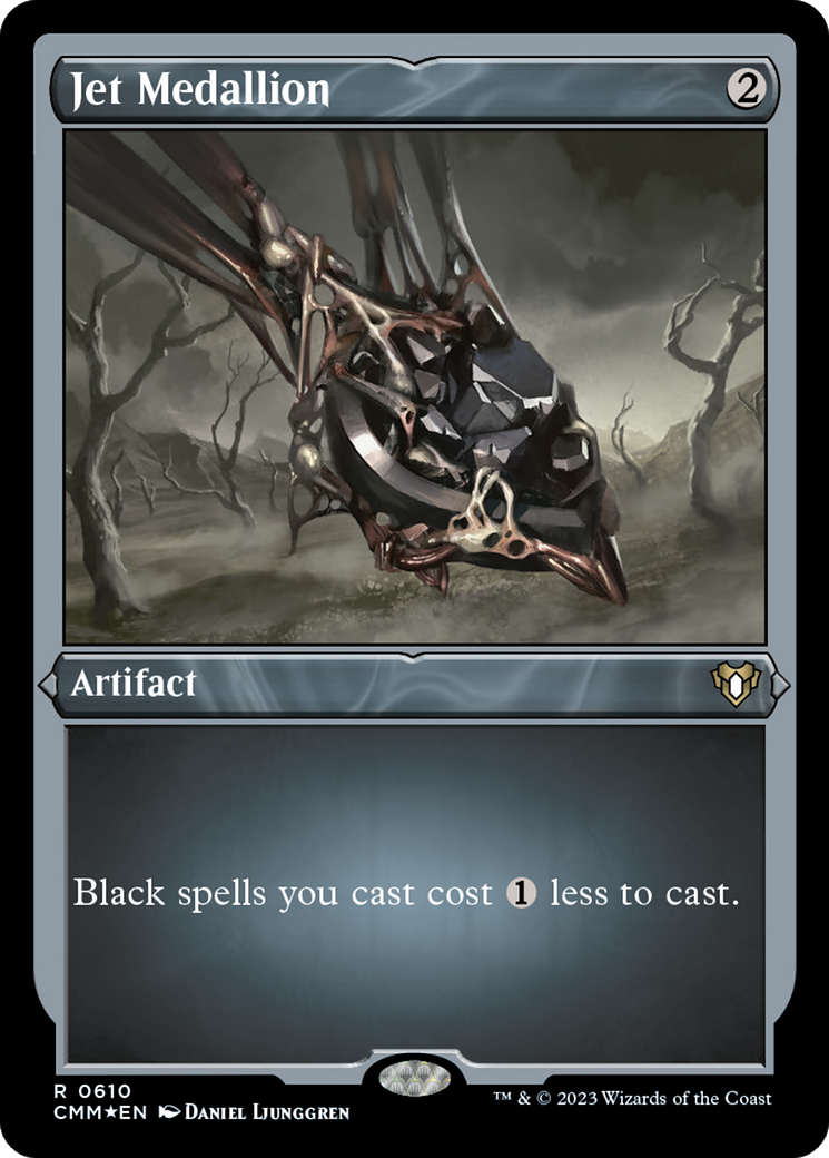 Médaillon Jet (CMM-610) - Feuille gravée Commander Masters