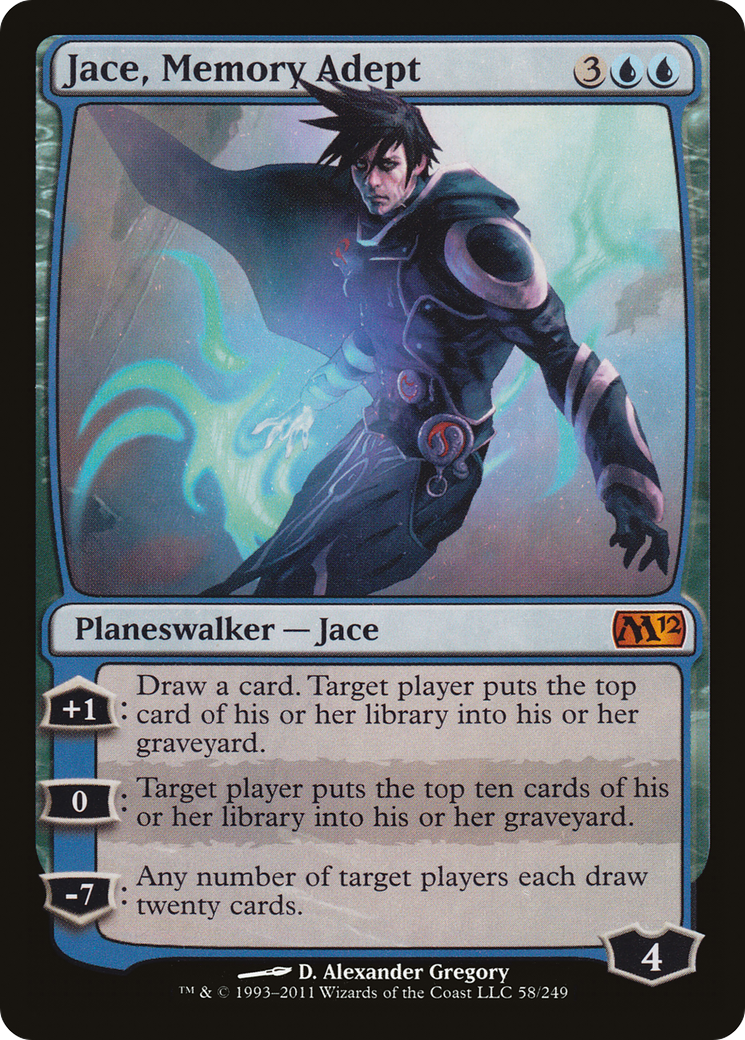 Jace, expert en mémoire (M12-058) - Magic 2012 Foil