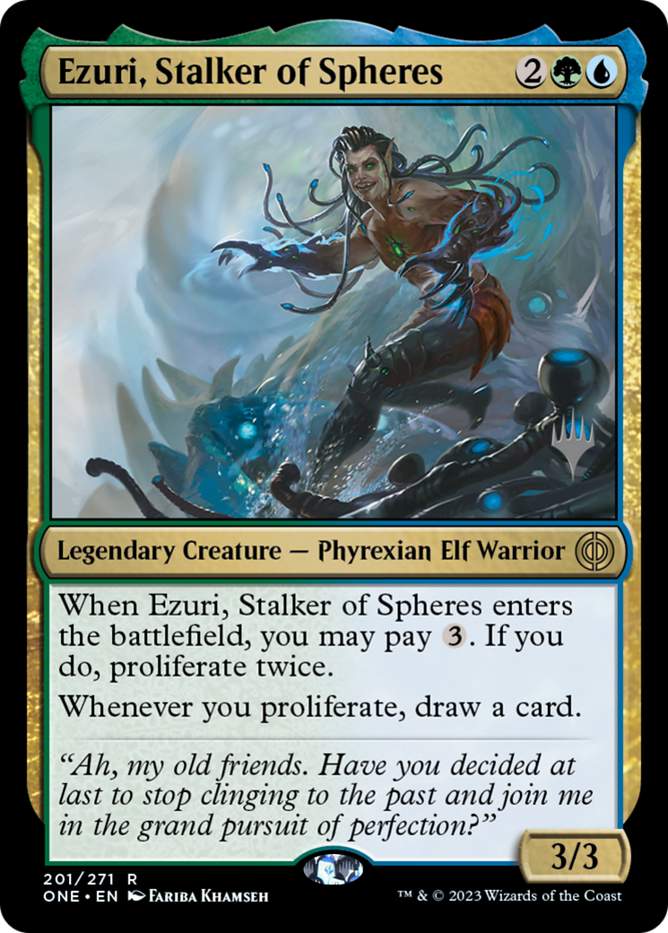 Ezuri, le traqueur des sphères (PONE-201P) - Phyrexia : All Will Be One Promos Foil