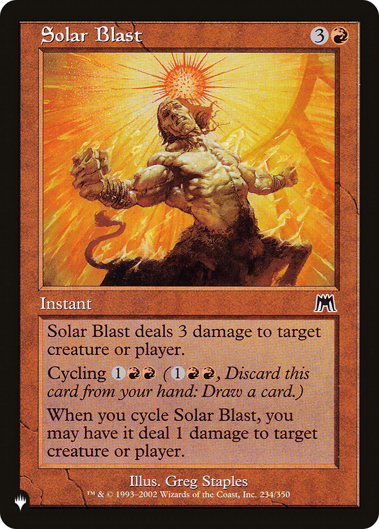 Solar Blast (LIST-ONS-234) - The List