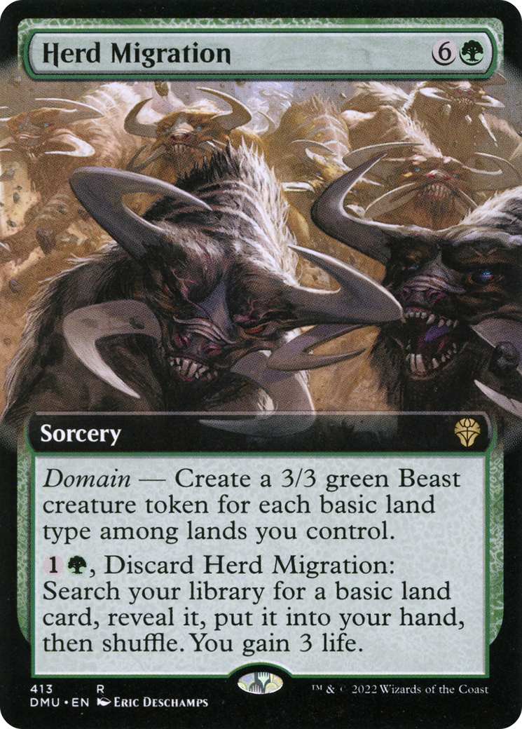 Migration du troupeau (DMU-413) - Dominaria United : (Extended Art) Foil
