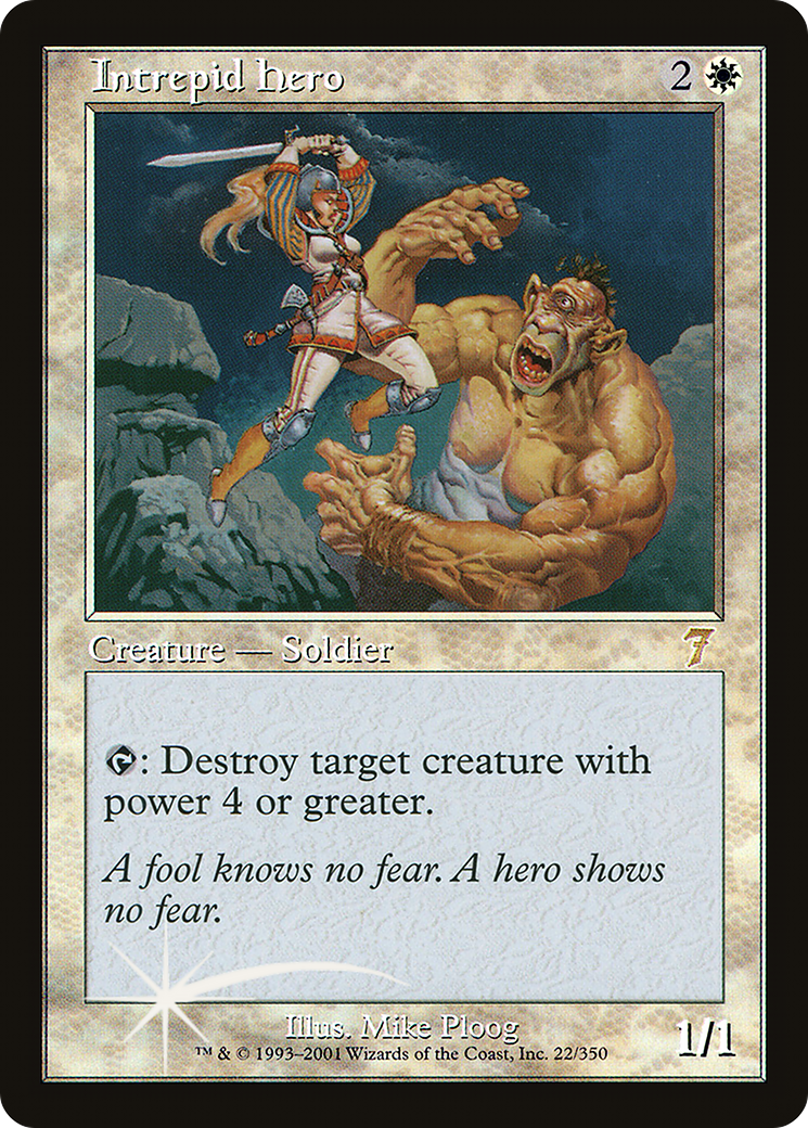 Héros intrépide (7ED-22★) - Septième édition Foil