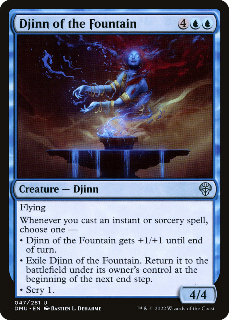 Djinn de la Fontaine (DMU-047) - Dominaria United