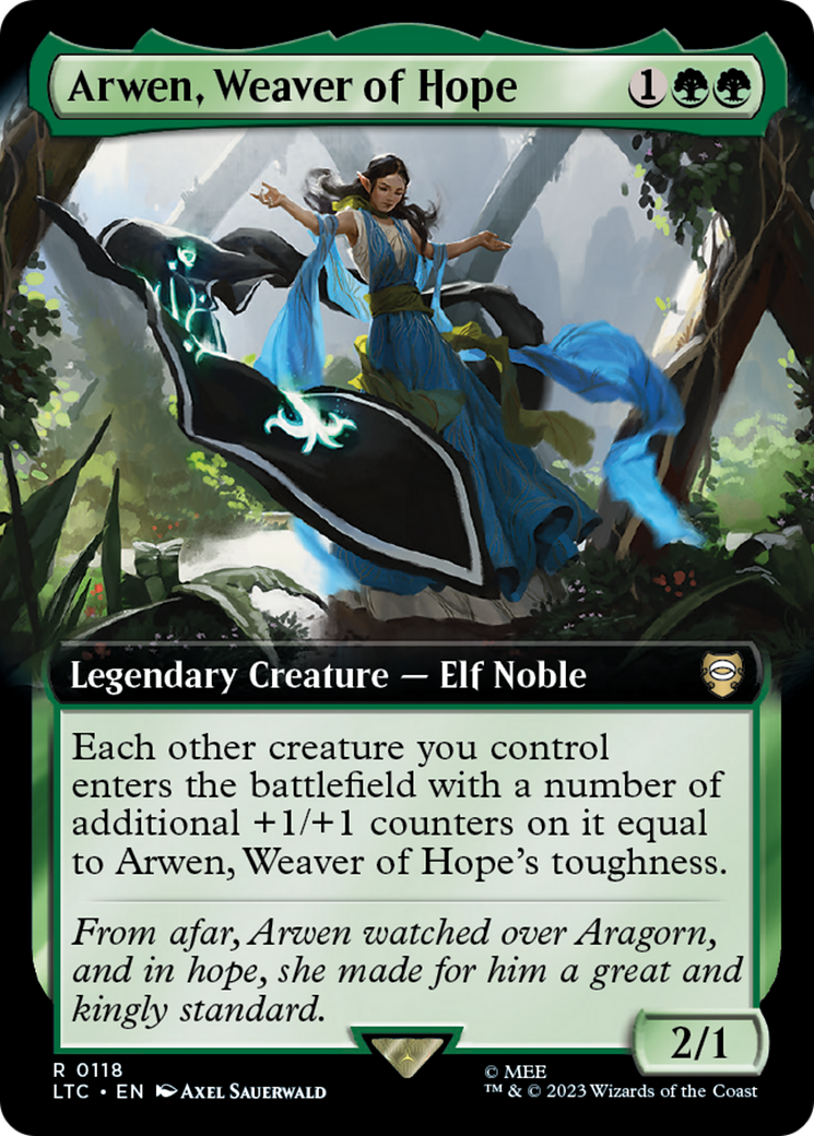 Arwen, Weaver of Hope (Extended Art) (LTC-118) - Tales of Middle-earth Commander: (Extended Art)