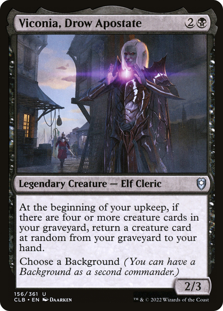 Viconia, Drow Apostate (CLB-156) - Commander Legends : La Bataille pour Baldur's Gate (Foil)