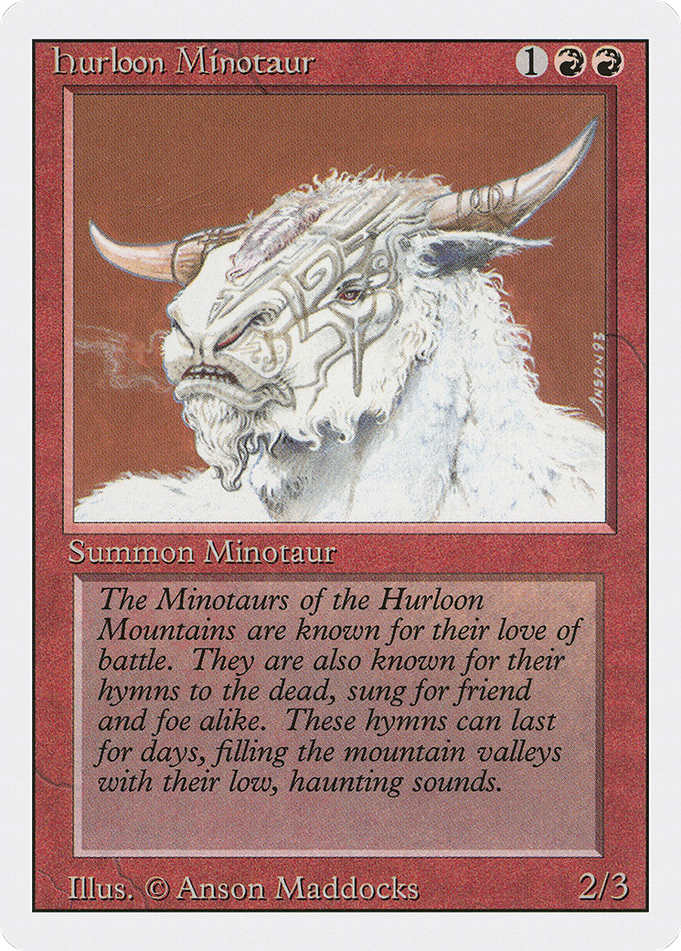 Hurloon Minotaur (3ED-) - Revised Edition