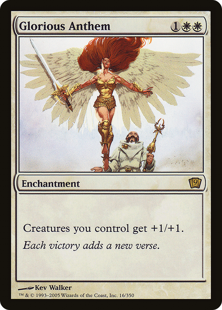 Glorious Anthem (9ED-16★) - Ninth Edition Foil