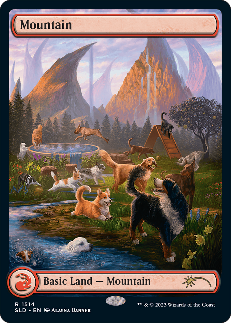 Mountain (1514) (SLD-1514) - Secret Lair Drop: (Full Art) Foil
