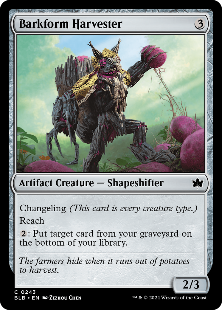 Récolteuse Barkform (BLB-243) - Bloomburrow Foil